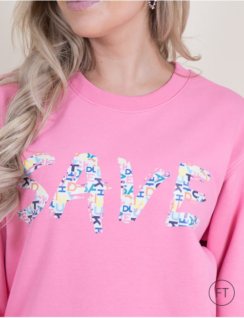 Save The Duck lange mouw sweater rose