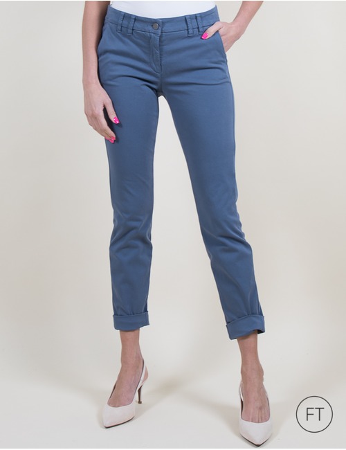 Luisa Cerano 5-pocket broek blauw