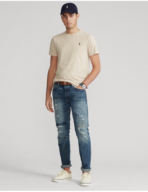 Ralph Lauren t-shirt custom slim fit beige