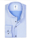 R2 modern fit hemd blauw