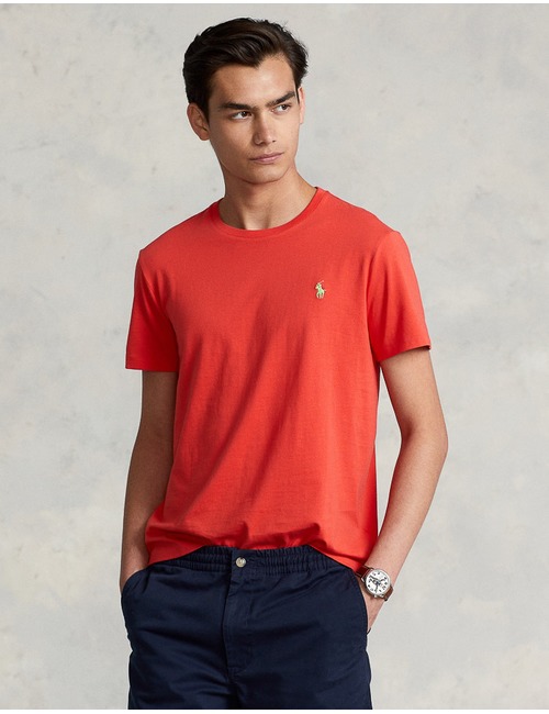 Ralph Lauren t-shirt custom slim fit rood