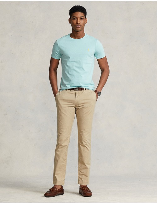 Ralph Lauren t-shirt custom slim fit blauw