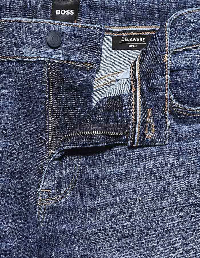 Slim Fit Delaware Jeans Blauw