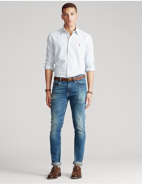 Custom fit Gestreept Oxford Hemd