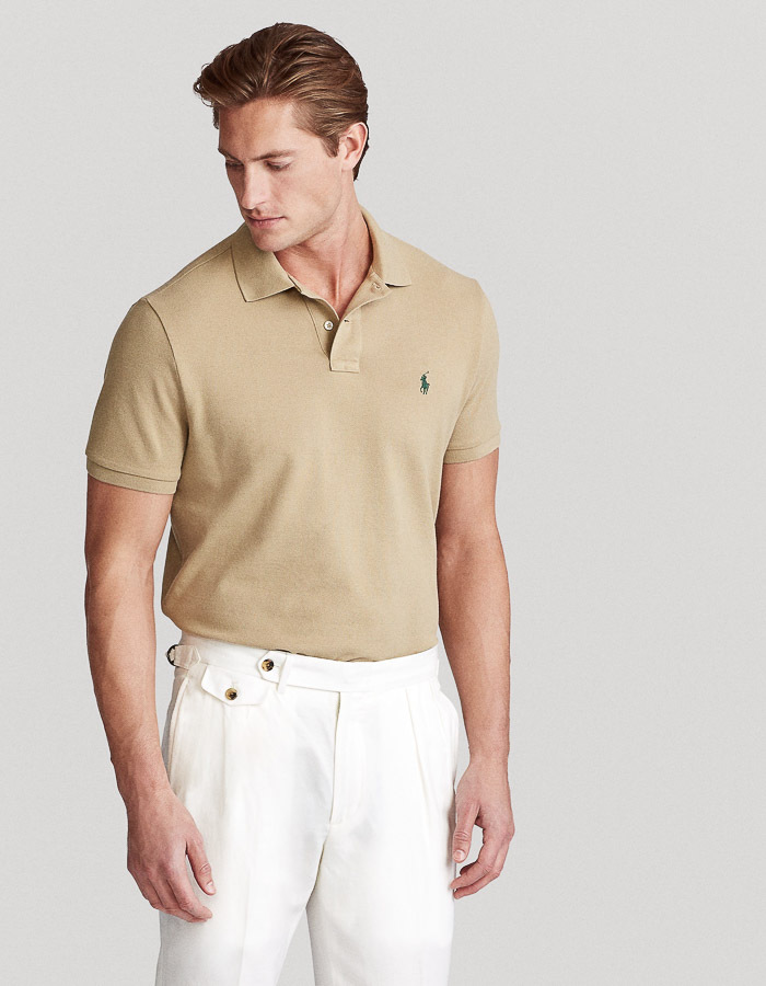 Ralph Lauren custom slim fit polo beige