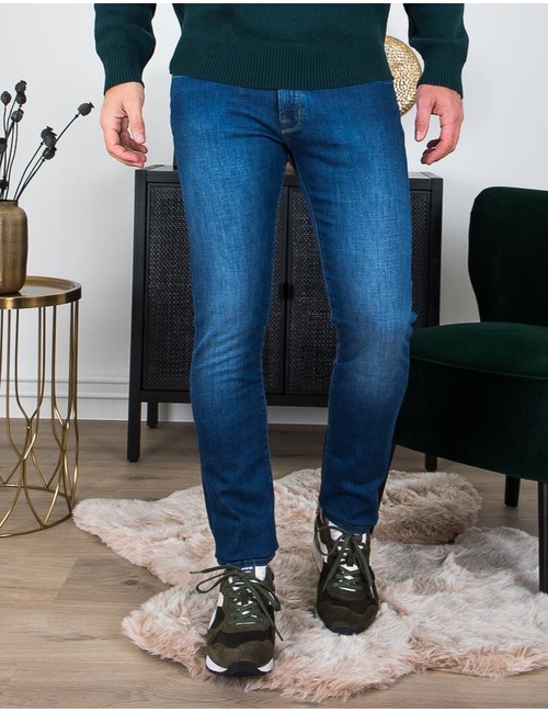 Slim Fit Jeans Blauw 