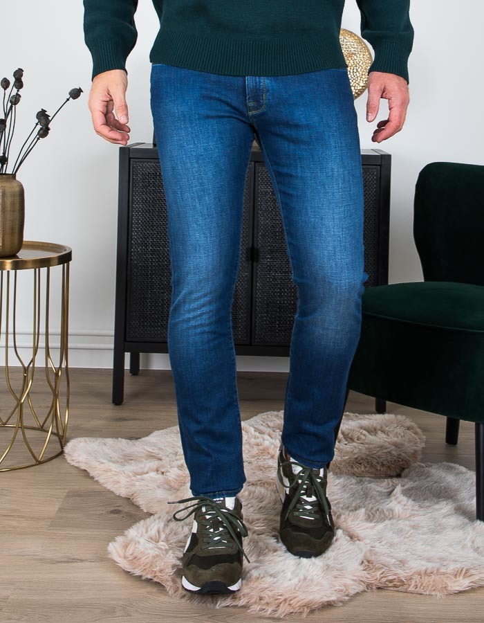 Slim Fit Jeans Blauw 