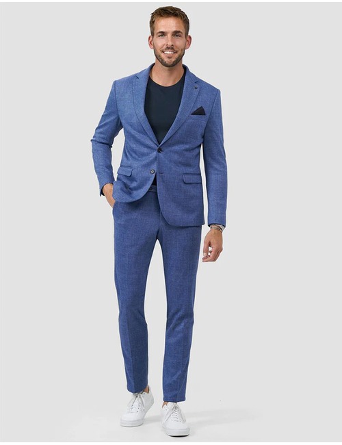 Slim Fit Jersey Kostuumvest
