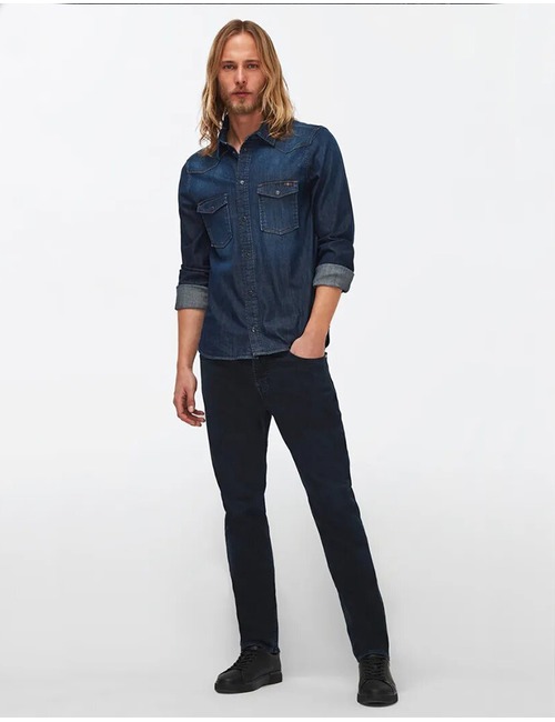 7 For All Mankind slim fit jeans blauw