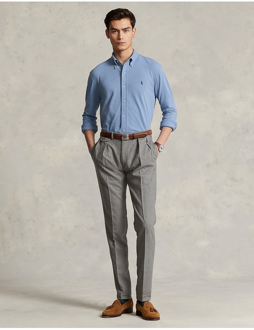 Ralph Lauren modern fit hemd grijs