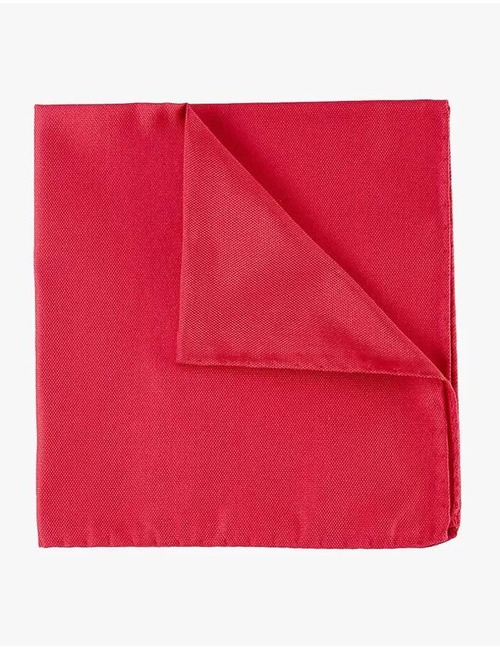 Rode oxford zijden pochet
