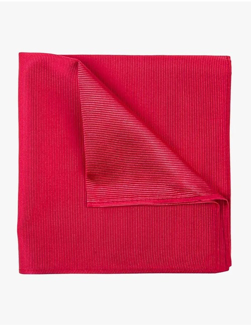 Rode uni zijden pochet