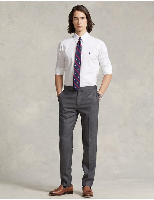 Custom fit stretch poplin Hemd