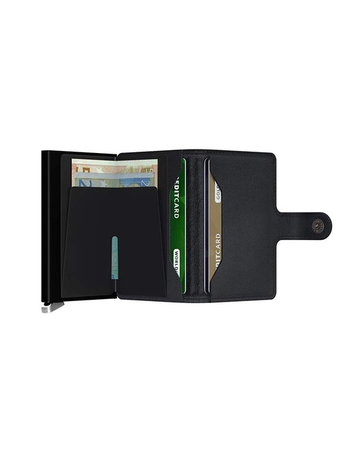 Premium Miniwallet Emboss Lines Black