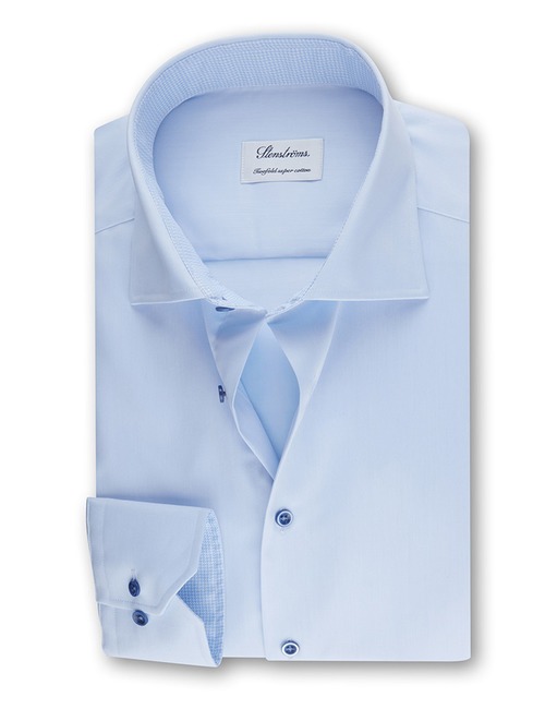 Stenströms slim fit hemd blauw