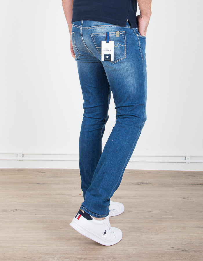 Atelier Noterman slim fit jeans blauw