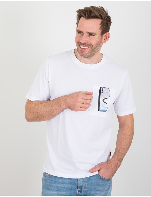 Relaxed fit T-shirt Sunglasses Wit