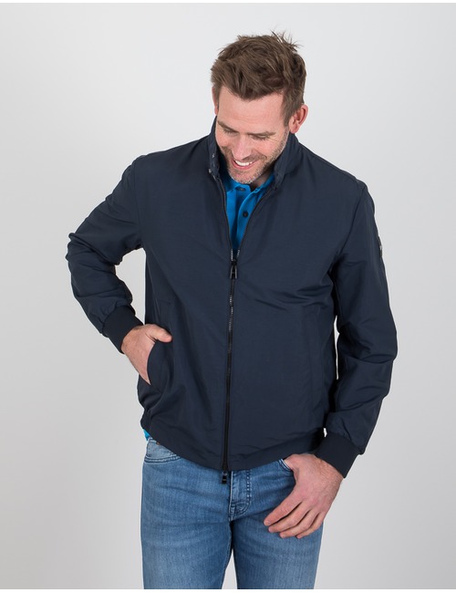 Waterafstotende regular fit jas Donkerblauw