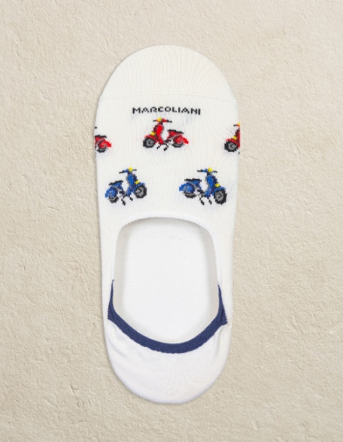Pima Cotton Invisible Touch Italian Scooter White