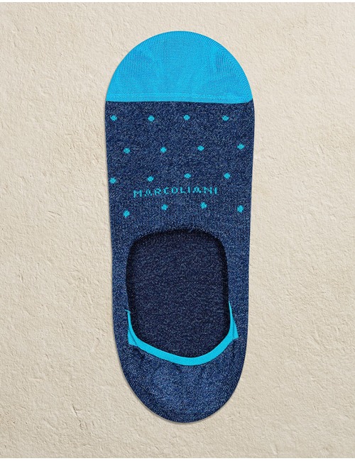 Pima Cotton Invisible Touch Polka Dot Nautical Marl