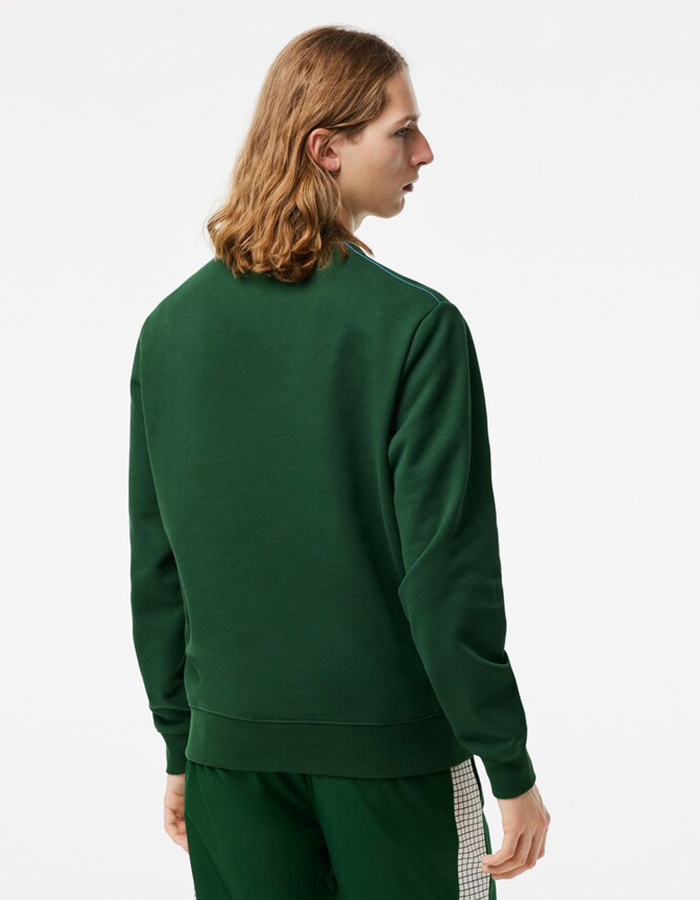 Standard Fit Sweatshirt met ronde hals en ongeborstelde fleece