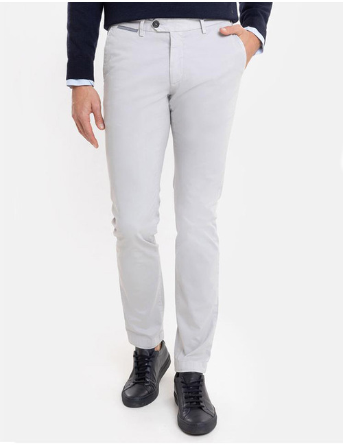 Slim Fit Sidney Chino Lichtgrijs