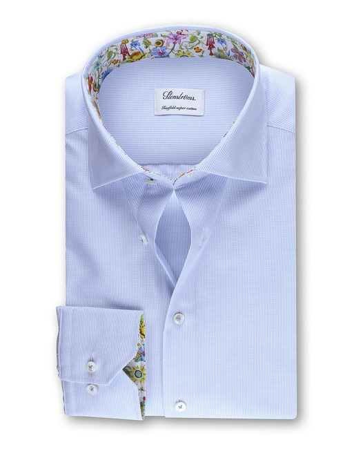 Stenströms custom fit hemd blauw