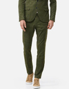 Slim Fit jersey Kostuumbroek Dispartaflex Groen