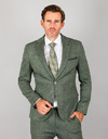 Slim Fit jersey Kostuumvest Groen