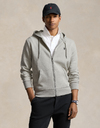 Double-knit hoodie met volledige rits  