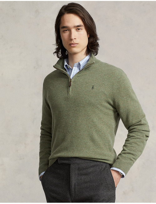 Wool Quarter-Zip Sweater 