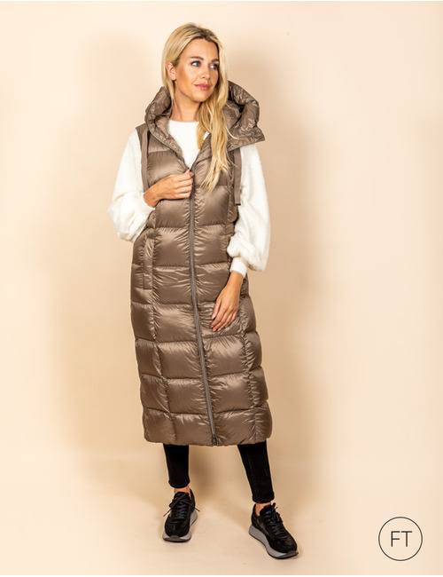 Doudoun bodywarmer taupe