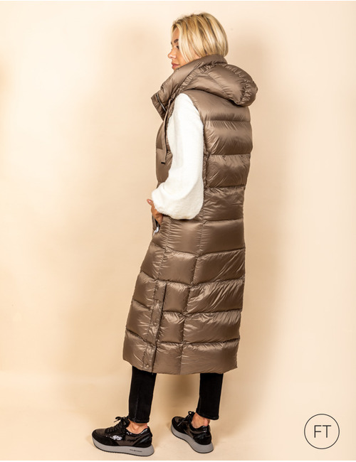 Doudoun bodywarmer taupe