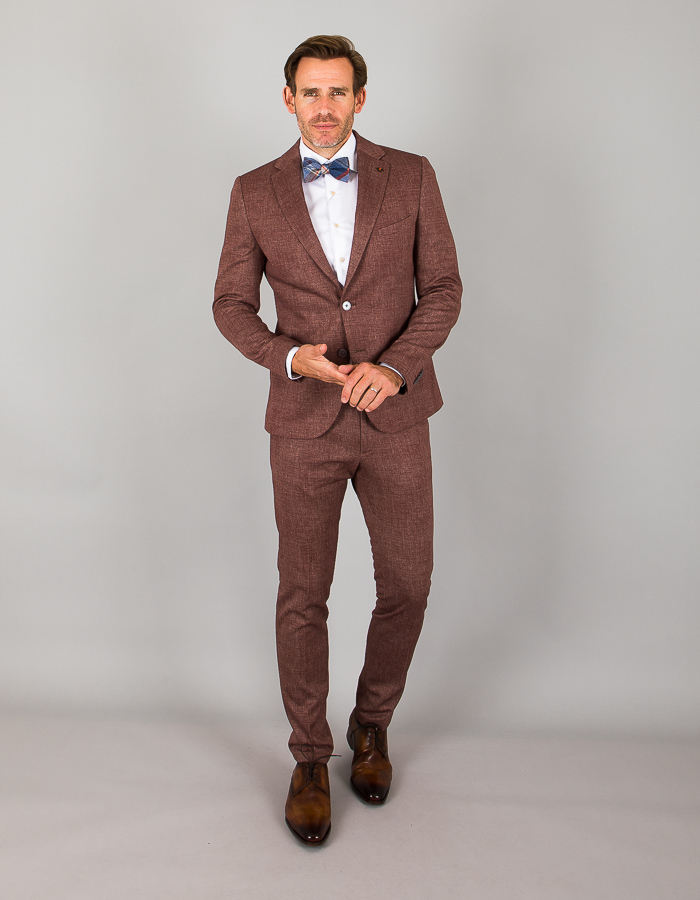 DiNick blazer jersey roestbruin 221605-850