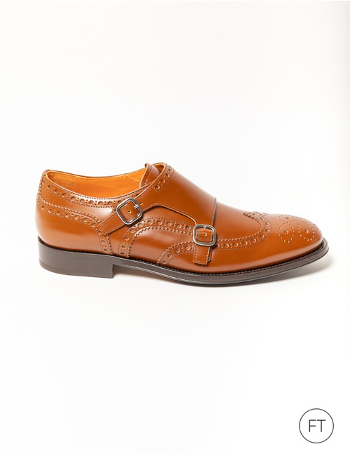 Maxime Tanghe geklede schoenen cognac