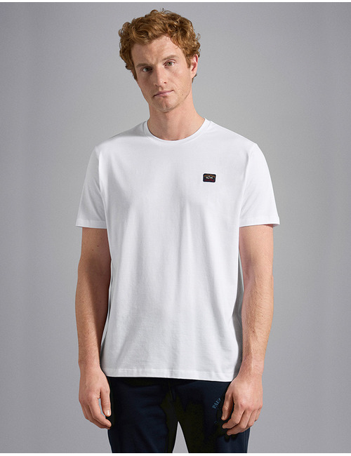 Regular Fit White Cotton T-shirt