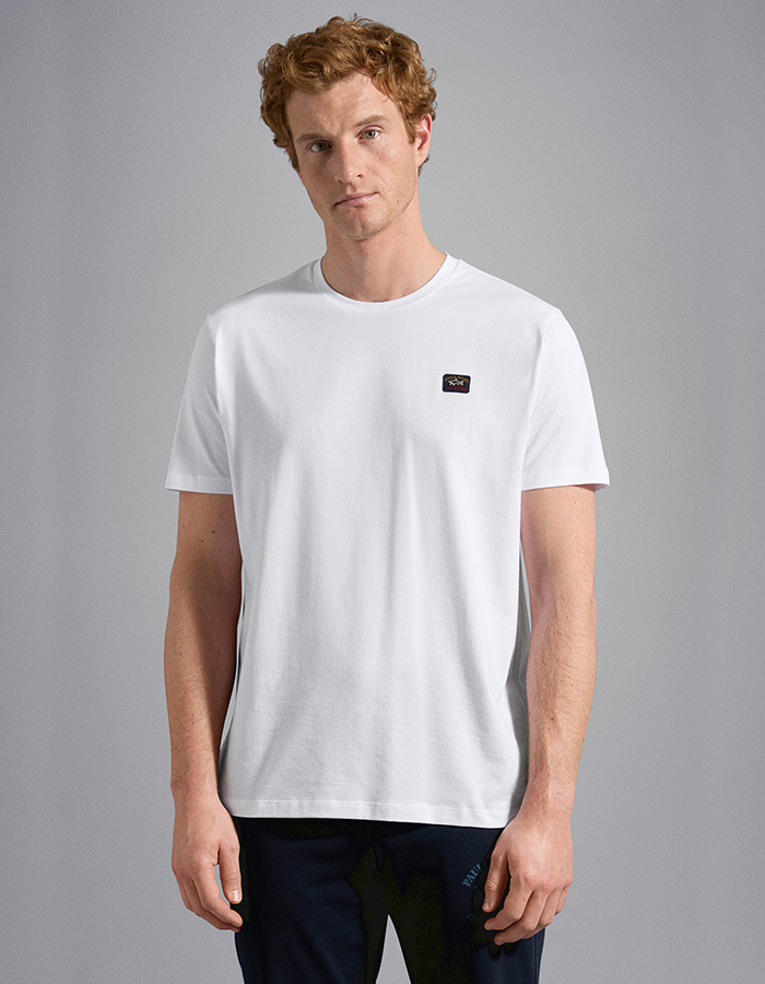 Regular Fit White Cotton T-shirt