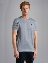 Regular Fit Grey Cotton T-shirt