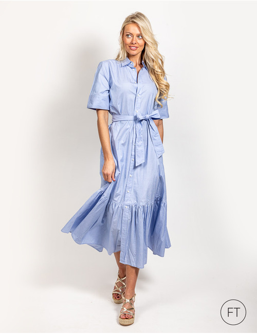 Ralph Lauren Dames kort kleed blauw