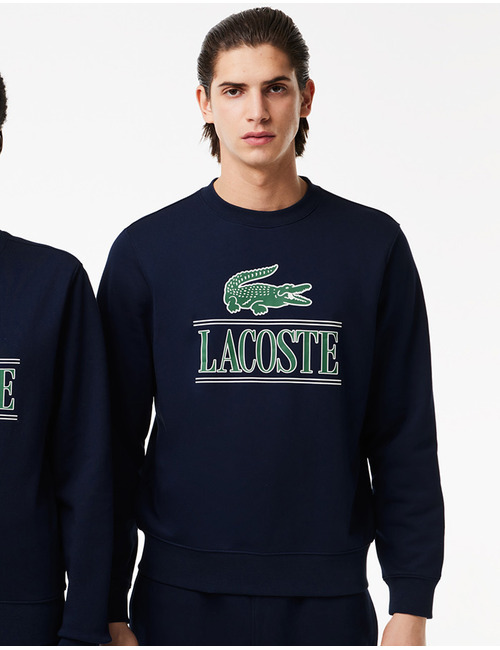 Jogger Sweatshirt van zacht katoenfleece met logo
