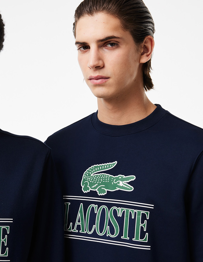 Jogger Sweatshirt van zacht katoenfleece met logo
