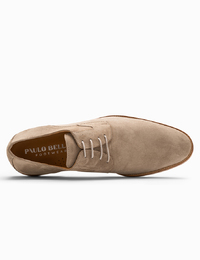 Kaki lederen veterschoen – model Rimini  