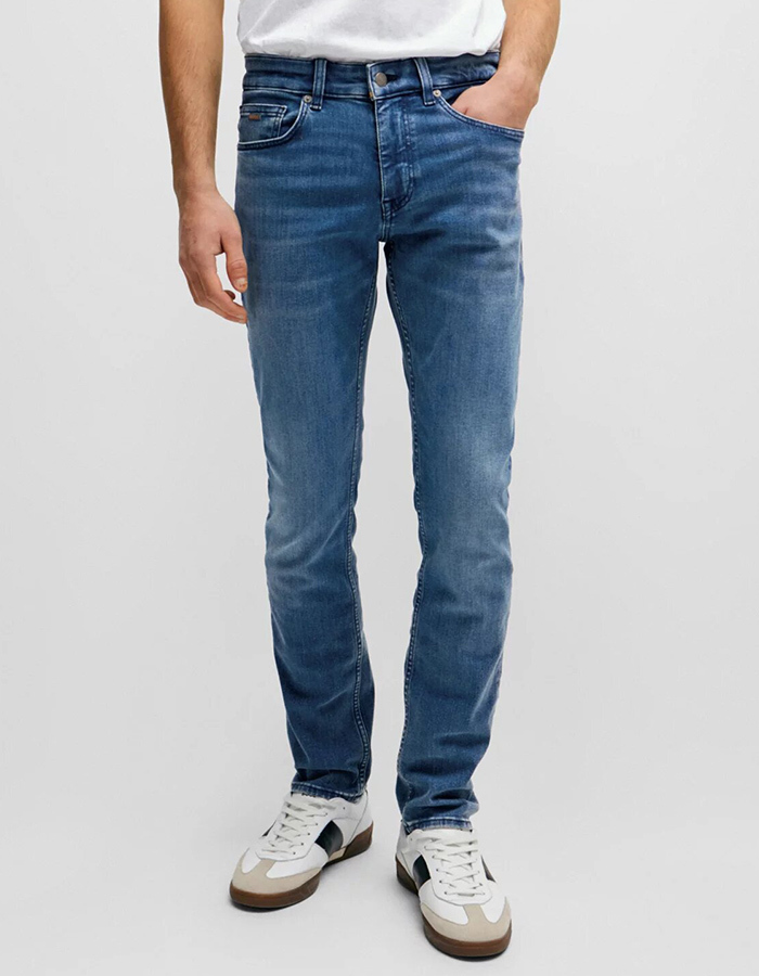 Slim Fit Jeans van Blauw Superstretchdenim
