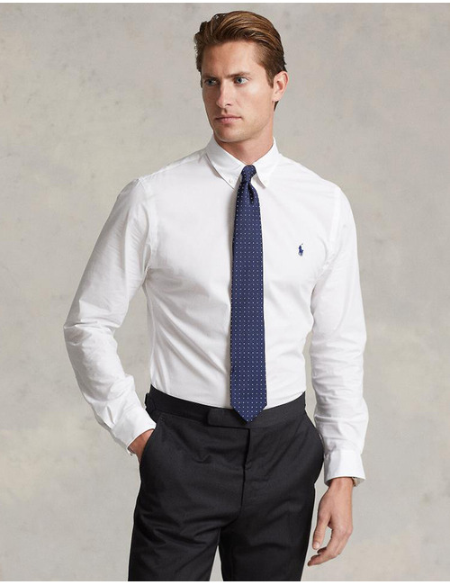 Slim Fit Stretch Poplin Shirt