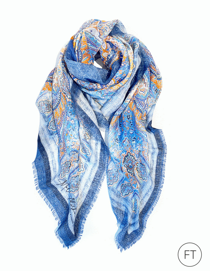Mala Alisha sjaals blauw
