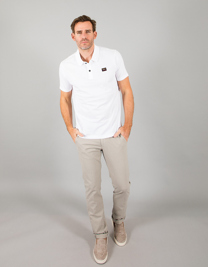 Regular Fit Cotton Piqué Polo Shirt met Iconic Badge