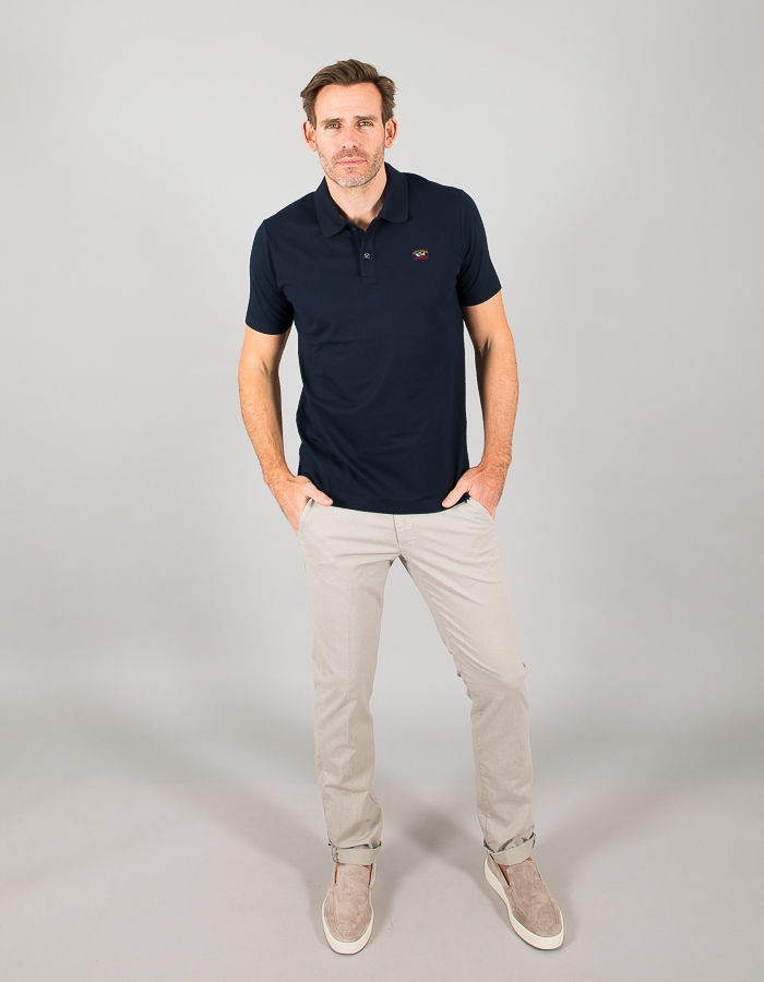 Regular Fit Cotton Piqué Polo Shirt met Iconic Badge