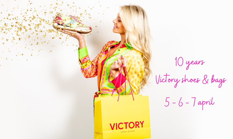 10 years Victory shoes and bags