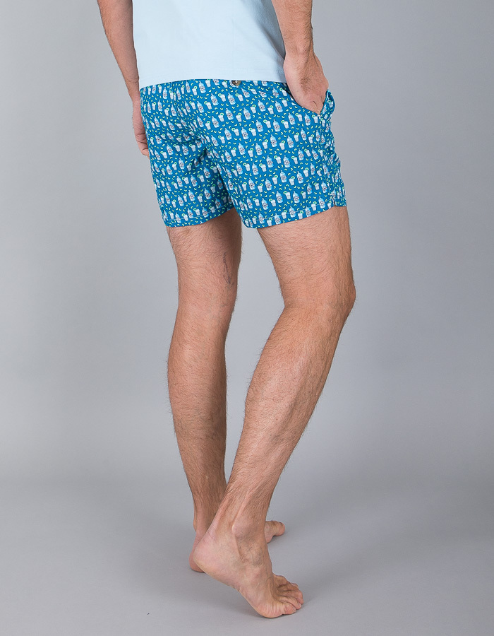 Mc2 Saint Barth zwemshort blauw