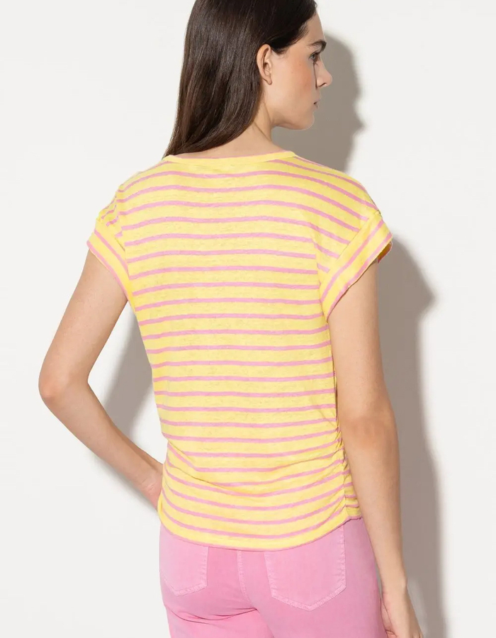 Luisa Cerano t-shirt korte mouw geel
